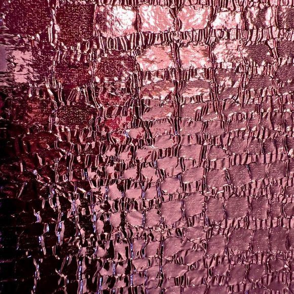 BP. Embossed Faux Leather Wallet Metallic Pink with Wrist Chain - Picture 4 of 11